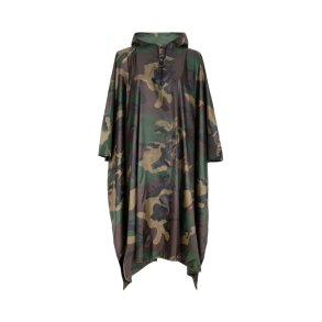 SUI AVA camou rain poncho