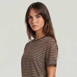 G-Star Unit stripe t-shirt coffee/mauve