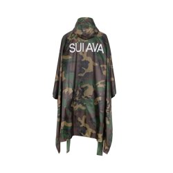 SUI AVA camou rain poncho