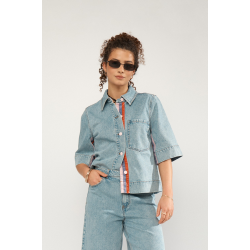 Numalaga shirt light blue denim