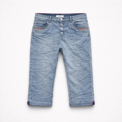 Wilto Jeans baggy light blue capri