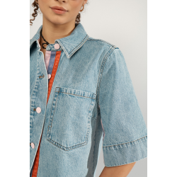 Numalaga shirt light blue denim
