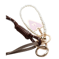 Nutalie bag charm taupe grey
