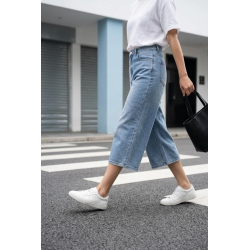 Wilto Jeans wide legs capri blue 
