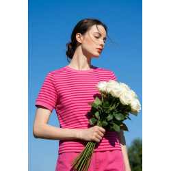 ByLund Ruth T-shirt strib pink