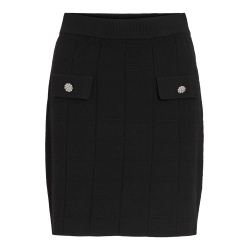 VILA Vijulisa short skirt knit sort