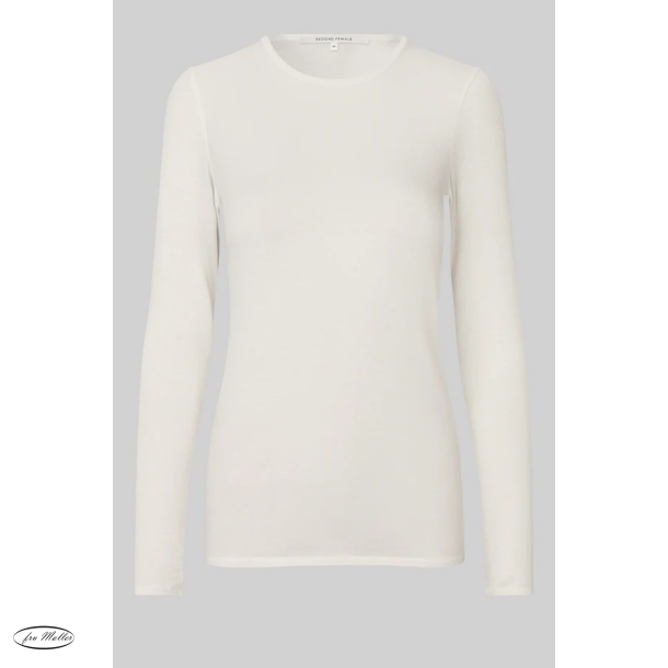 SF Matima o-neck LS tee off white