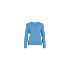 VILA Viril v-neck blue melange