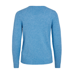 VILA Viril v-neck blue melange