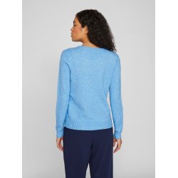 VILA Viril v-neck blue melange