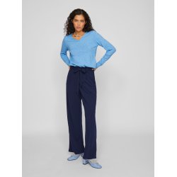 VILA Viril v-neck blue melange