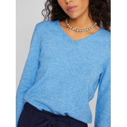 VILA Viril v-neck blue melange