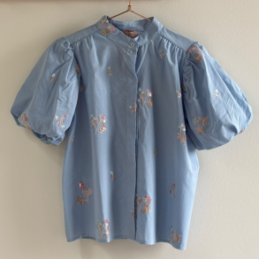 Wilto Blouse with flowers blue