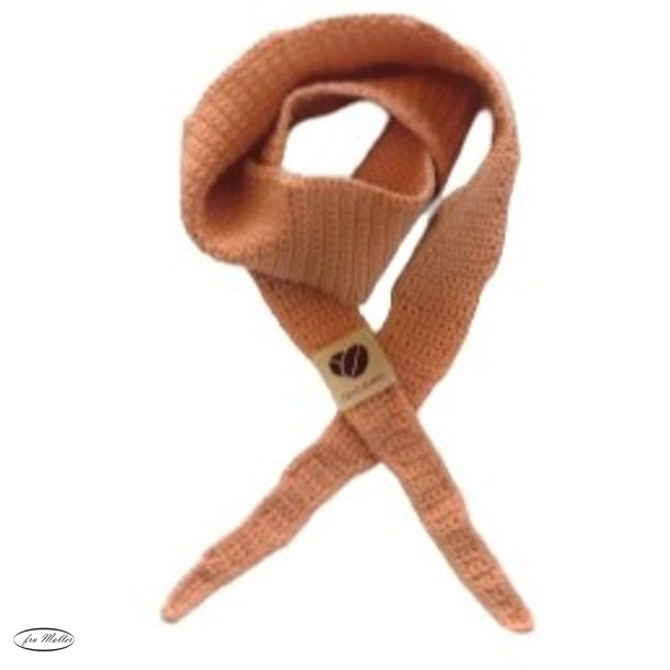 Coffee Beanies Scarf small peach
