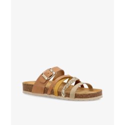 Shoe design Mirabella sandal glitter ochre