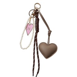 Nutalie bag charm taupe grey