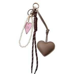 Nutalie bag charm taupe grey