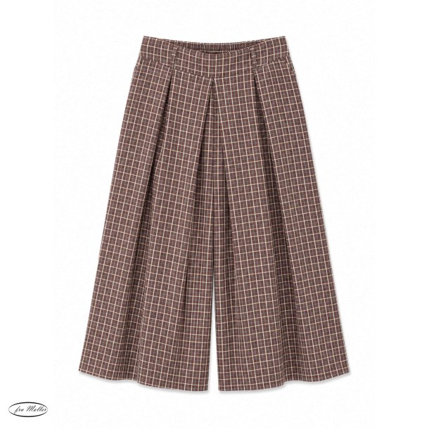 Gemma brown check widepants