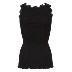 RW Babette silk long lace top black