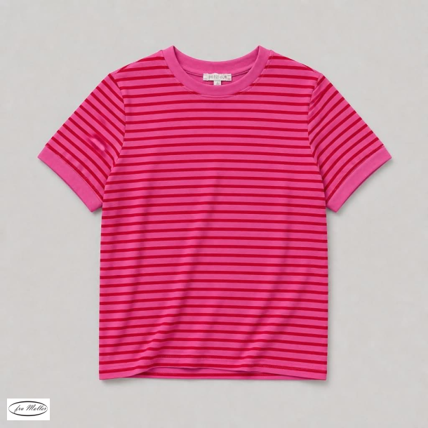 ByLund Ruth T-shirt strib pink