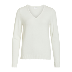 VILA Viril v-neck knit white