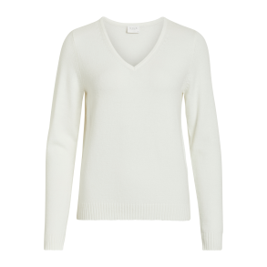 VILA Viril v-neck knit white