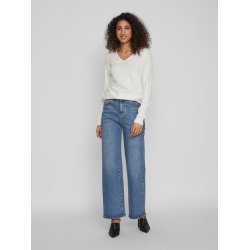 VILA Viril v-neck knit white