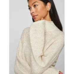 VILA Vilory high neck knit natur
