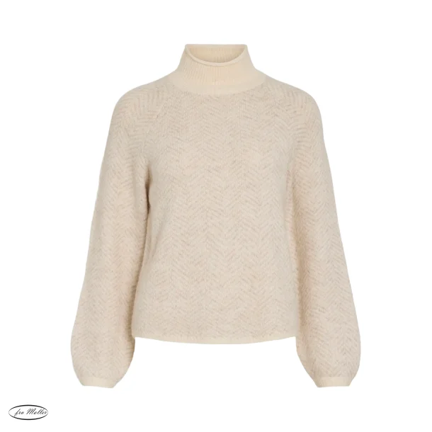 VILA Vilory high neck knit natur