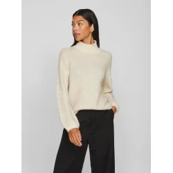 VILA Vilory high neck knit natur