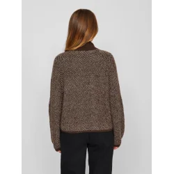 VILA Vilory high neck knit brun