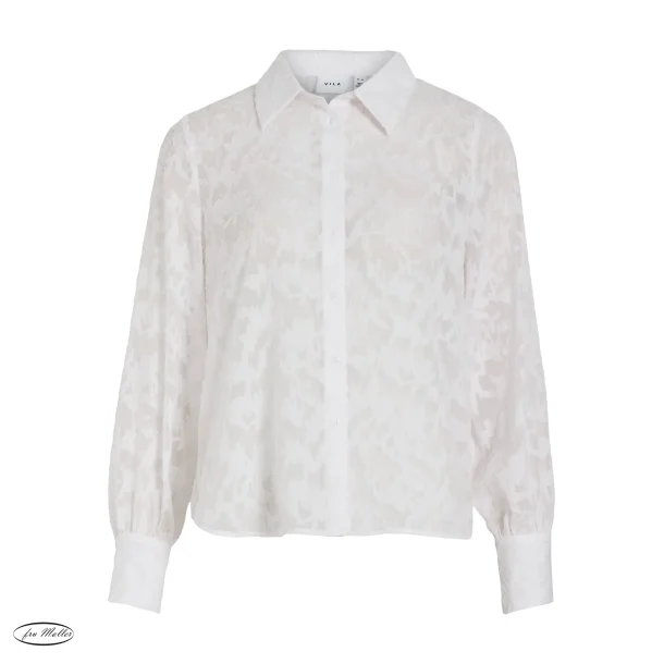 VILA Viflema shirt white