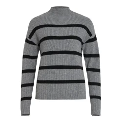 VILA Viril mock neck gr m/sort