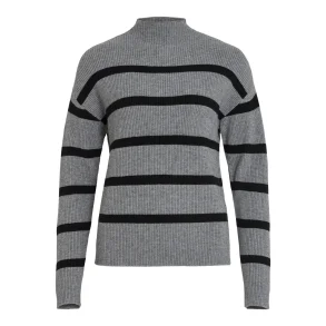 VILA Viril mock neck gr m/sort