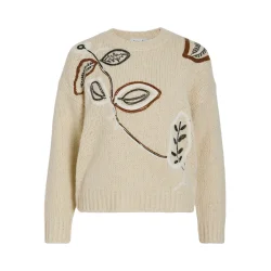 VILA Vibrida o-neck embroidery 