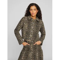 VILA Vichia leopard jakke