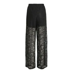 VILA Viselly lace pants sort