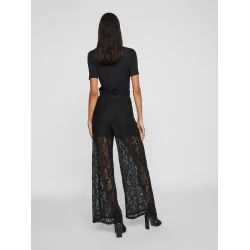 VILA Viselly lace pants sort