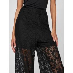 VILA Viselly lace pants sort