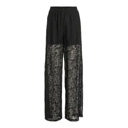 VILA Viselly lace pants sort