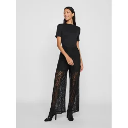VILA Viselly lace pants sort