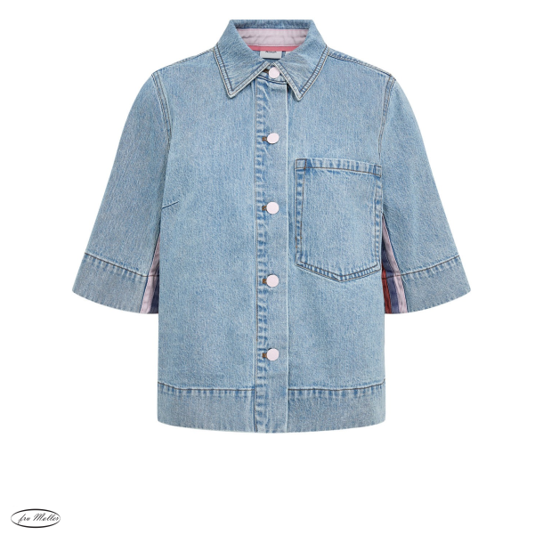 Numalaga shirt light blue denim