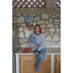 T&T Cheleste LS top navy white stripe