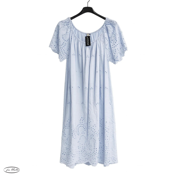 Lisbeth Merrild kjole bl� hul m�nster