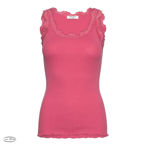 RW Babette silk long lace top rapture rose