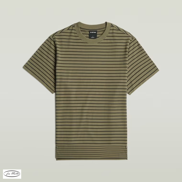 G-Star Unit stripe t-shirt Khaki/Asfalt